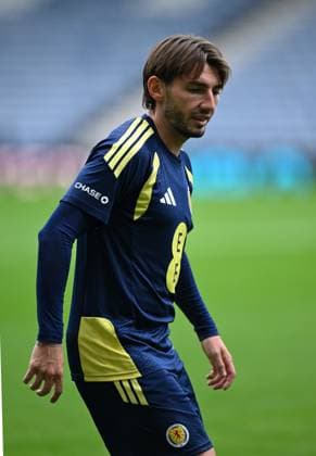 Billy Glamour of Scotland training at Hampden Park ahead of the game tomorrow night. Scotland Team Training, International Football, Barclays Hampden, Glasgow, Scotland, UK - 05 Oct 2026Glasgow Lesser Hampden Scotland United Kingdom  Copyright: xMarkxRunnacles Shutterstockx 17186657ag