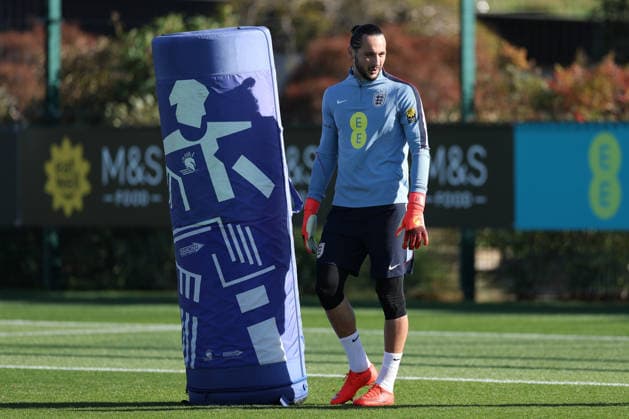 England MD-1 Training, Nations League James Trafford of England during the England MD-1 training session ahead of the 2026 27 UEFA Nations League Group A3 match vs Czech Republic, Tottenham Hotspur Training Ground, Enfield, England on 5 October 2026 Credit: Tiego Grenho Every Second Media Editorial use only. All images are copyright Every Second Media Limited. No images may be reproduced without prior permission. Copyright: xIMAGO EveryxSecondxMediax ESM-2200-0033 TiegoxGrenhox xEveryxSecondxMediax