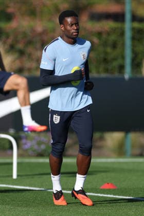 England MD-1 Training, Nations League Marc Guehi of England during the England MD-1 training session ahead of the 2026 27 UEFA Nations League Group A3 match vs Czech Republic, Tottenham Hotspur Training Ground, Enfield, England on 5 October 2026 Credit: Tiego Grenho Every Second Media Editorial use only. All images are copyright Every Second Media Limited. No images may be reproduced without prior permission. Copyright: xIMAGO EveryxSecondxMediax ESM-2200-0042 TiegoxGrenhox xEveryxSecondxMediax