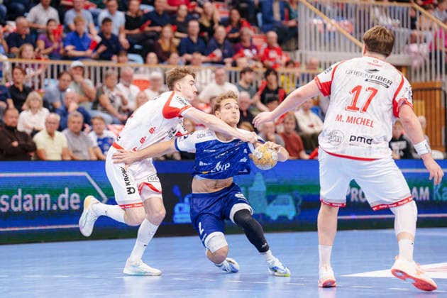 2 Handball Bundesliga, Matchday 6: 1. VfL Potsdam vs. TuS Ferndorf, Florian Budde (1, VfL Potsdam, 2) will be held on October 5, 2026, at the MBS Arena in Potsdam, Brandenburg, Germany.