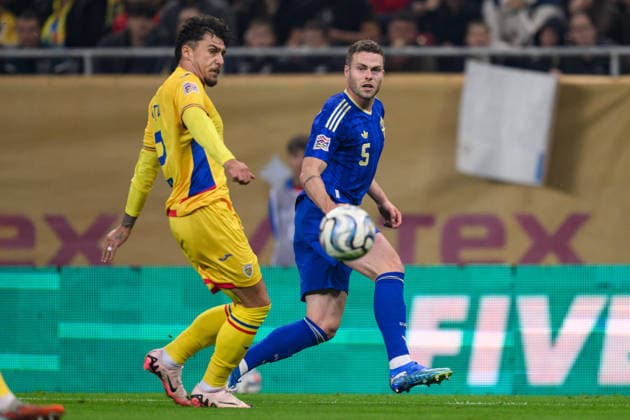 October 5, 2026: Gabriel Gudmundsson of Sweden during the Nations League soccer match between Romania and Sweden on October 5, 2026 in Bucharest. Photo by Ludvig Thunman. BILDBYRAN code LT LT0828 soccer football fotball Nations League UEFA Nations League Romania Sweden Sweden A BBENG  Copyright: LUDVIGxTHUNMAN BB261005LT066