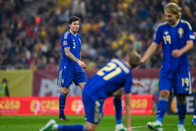 October 5, 2026: Victor Lindelöf of Sweden during the Nations League soccer match between Romania and Sweden on October 5, 2026 in Bucharest. Photo by Ludvig Thunman. BILDBYRAN code LT LT0828 soccer football fotball Nations League UEFA Nations League Romania Sweden Sweden A BBENG  Copyright: LUDVIGxTHUNMAN BB261005LT071