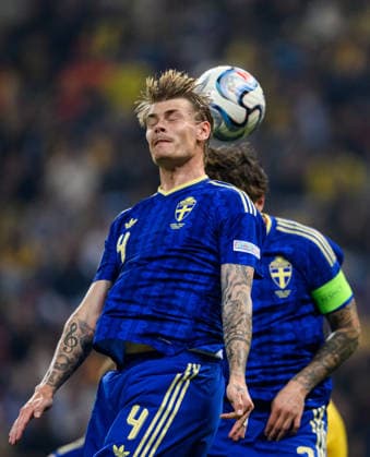 October 5, 2026: Eric Smith and Victor Lindelöf of Sweden during the Nations League soccer match between Romania and Sweden on October 5, 2026 in Bucharest. Photo by Ludvig Thunman. BILDBYRAN code LT LT0828 soccer football fotball Nations League UEFA Nations League Romania Sweden Sweden A BBENG  Copyright: LUDVIGxTHUNMAN BB261005LT075