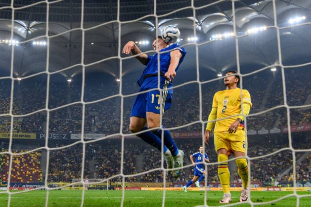October 5, 2026: Viktor Gyökeres of Sweden during the Nations League soccer match between Romania and Sweden on October 5, 2026 in Bucharest. Photo by Ludvig Thunman. BILDBYRAN code LT LT0828 soccer football fotball Nations League UEFA Nations League Romania Sweden Sweden A BBENG  Copyright: LUDVIGxTHUNMAN BB261005LT094