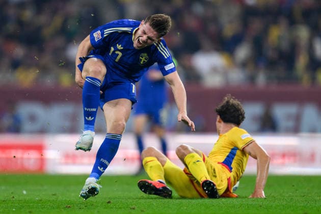 October 5, 2026: Viktor Gyökeres of Sweden during the Nations League soccer match between Romania and Sweden on October 5, 2026 in Bucharest. Photo by Ludvig Thunman. BILDBYRAN code LT LT0828 soccer football fotball Nations League UEFA Nations League Romania Sweden Sweden A BBENG  Copyright: LUDVIGxTHUNMAN BB261005LT110