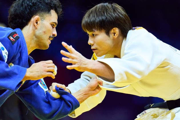 (L-R) Garcia Torne David (ESP), Hifumi Abe (JPN), OCTOBER 5, 2026 -Judo : World Judo Championships BAKU2026 Mens -66kgFinal match at National Gymnastics Arena in Baku, Azerbaijan. Noxthirdxpartyxsales  aflo_353536765 KenxAsakurax