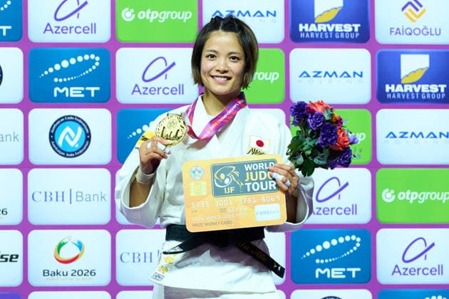 Uta Abe (JPN), OCTOBER 5, 2026 -Judo : World Judo Championships BAKU2026 Women s -52kgMedal Ceremony at National Gymnastics Arena in Baku, Azerbaijan. Noxthirdxpartyxsales  aflo_353536773 KenxAsakurax