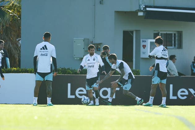 Argentina’s forward Lionel Messi takes part in a training session at the AFA (Argentine Football Association) training center in Ezeiza, Buenos Aires Province, on October 5, 2026, ahead of the upcoming friendly soccer matches against the Benin national team. Lionel Messi took part in the final training session of his professional career with the Argentine national team before his farewell match. Photo by Alejandro Pagni PHOTOxPHOTO Copyright: xAlejandroxPAGNIx