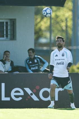 Argentina’s forward Lionel Messi takes part in a training session at the AFA (Argentine Football Association) training center in Ezeiza, Buenos Aires Province, on October 5, 2026, ahead of the upcoming friendly soccer matches against the Benin national team. Lionel Messi took part in the final training session of his professional career with the Argentine national team before his farewell match. Photo by Alejandro Pagni PHOTOxPHOTO Copyright: xAlejandroxPAGNIx