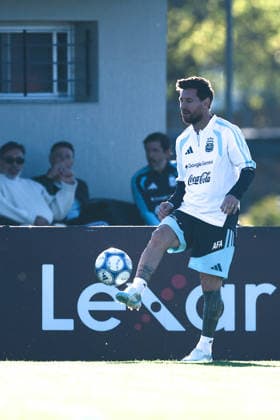 Argentina’s forward Lionel Messi takes part in a training session at the AFA (Argentine Football Association) training center in Ezeiza, Buenos Aires Province, on October 5, 2026, ahead of the upcoming friendly soccer matches against the Benin national team. Lionel Messi took part in the final training session of his professional career with the Argentine national team before his farewell match. Photo by Alejandro Pagni PHOTOxPHOTO Copyright: xAlejandroxPAGNIx