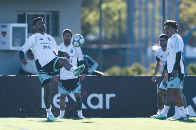 Argentina’s forward Lionel Messi takes part in a training session at the AFA (Argentine Football Association) training center in Ezeiza, Buenos Aires Province, on October 5, 2026, ahead of the upcoming friendly soccer matches against the Benin national team. Lionel Messi took part in the final training session of his professional career with the Argentine national team before his farewell match. Photo by Alejandro Pagni PHOTOxPHOTO Copyright: xAlejandroxPAGNIx