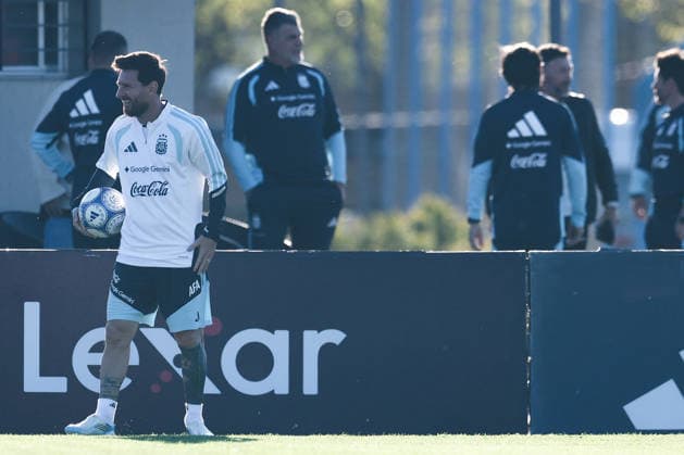 Argentina’s forward Lionel Messi takes part in a training session at the AFA (Argentine Football Association) training center in Ezeiza, Buenos Aires Province, on October 5, 2026, ahead of the upcoming friendly soccer matches against the Benin national team. Lionel Messi took part in the final training session of his professional career with the Argentine national team before his farewell match. Photo by Alejandro Pagni PHOTOxPHOTO Copyright: xAlejandroxPAGNIx