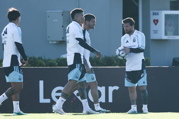 Argentina’s forward Lionel Messi takes part in a training session at the AFA (Argentine Football Association) training center in Ezeiza, Buenos Aires Province, on October 5, 2026, ahead of the upcoming friendly soccer matches against the Benin national team. Lionel Messi took part in the final training session of his professional career with the Argentine national team before his farewell match. Photo by Alejandro Pagni PHOTOxPHOTO Copyright: xAlejandroxPAGNIx