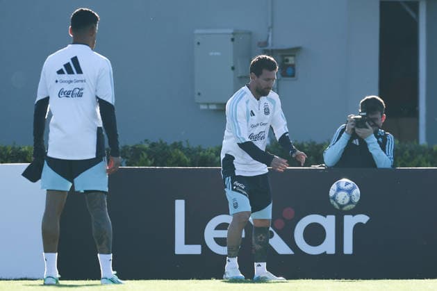 Argentina’s forward Lionel Messi takes part in a training session at the AFA (Argentine Football Association) training center in Ezeiza, Buenos Aires Province, on October 5, 2026, ahead of the upcoming friendly soccer matches against the Benin national team. Lionel Messi took part in the final training session of his professional career with the Argentine national team before his farewell match. Photo by Alejandro Pagni PHOTOxPHOTO Copyright: xAlejandroxPAGNIx
