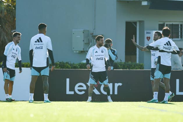 Argentina’s forward Lionel Messi takes part in a training session at the AFA (Argentine Football Association) training center in Ezeiza, Buenos Aires Province, on October 5, 2026, ahead of the upcoming friendly soccer matches against the Benin national team. Lionel Messi took part in the final training session of his professional career with the Argentine national team before his farewell match. Photo by Alejandro Pagni PHOTOxPHOTO Copyright: xAlejandroxPAGNIx