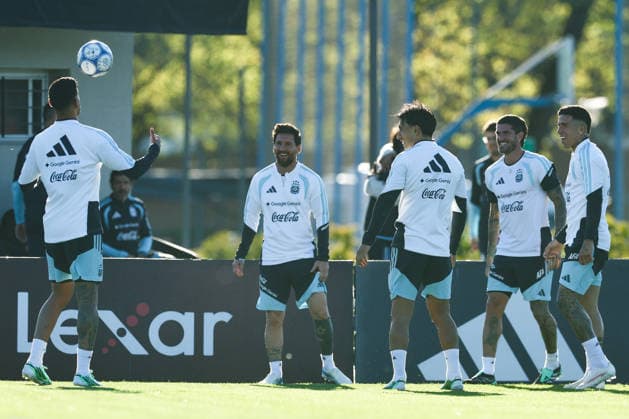 Argentina’s forward Lionel Messi takes part in a training session at the AFA (Argentine Football Association) training center in Ezeiza, Buenos Aires Province, on October 5, 2026, ahead of the upcoming friendly soccer matches against the Benin national team. Lionel Messi took part in the final training session of his professional career with the Argentine national team before his farewell match. Photo by Alejandro Pagni PHOTOxPHOTO Copyright: xAlejandroxPAGNIx