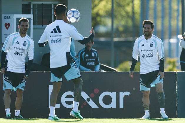 Argentina’s forward Lionel Messi takes part in a training session at the AFA (Argentine Football Association) training center in Ezeiza, Buenos Aires Province, on October 5, 2026, ahead of the upcoming friendly soccer matches against the Benin national team. Lionel Messi took part in the final training session of his professional career with the Argentine national team before his farewell match. Photo by Alejandro Pagni PHOTOxPHOTO Copyright: xAlejandroxPAGNIx