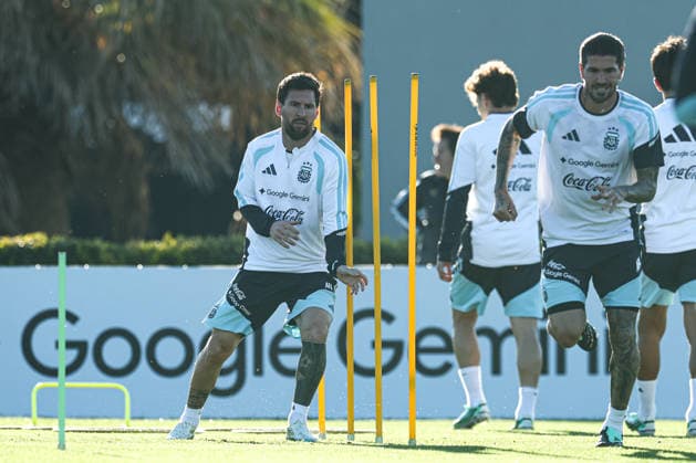 Argentina’s forward Lionel Messi takes part in a training session at the AFA (Argentine Football Association) training center in Ezeiza, Buenos Aires Province, on October 5, 2026, ahead of the upcoming friendly soccer matches against the Benin national team. Lionel Messi took part in the final training session of his professional career with the Argentine national team before his farewell match. Photo by Alejandro Pagni PHOTOxPHOTO Copyright: xAlejandroxPAGNIx