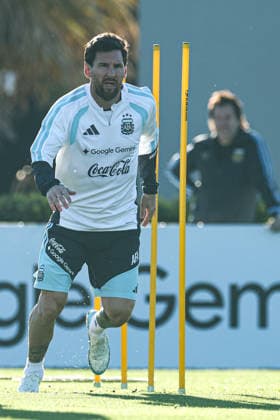 Argentina’s forward Lionel Messi takes part in a training session at the AFA (Argentine Football Association) training center in Ezeiza, Buenos Aires Province, on October 5, 2026, ahead of the upcoming friendly soccer matches against the Benin national team. Lionel Messi took part in the final training session of his professional career with the Argentine national team before his farewell match. Photo by Alejandro Pagni PHOTOxPHOTO Copyright: xAlejandroxPAGNIx