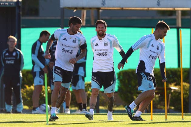 Argentina Training Session Argentina s Lionel Messi attends a training session at the Argentine Football Association (AFA) training complex in Ezeiza, on the outskirts of Buenos Aires, Argentina, on October 5, 2026, ahead of his final appearance for the national team, Nationalteam in a friendly against Benin. Buenos Aires Argentina  Copyright: xMatiasxBagliettox originalFilename:baglietto-notitle261005_npnKS.jpg