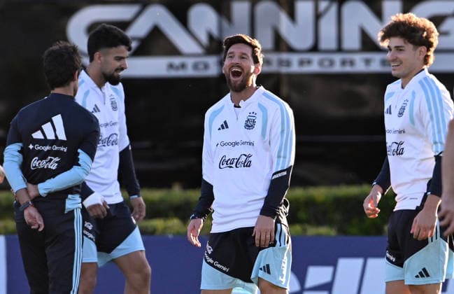 BUENOS AIRES, ARGENTINA - OCTOBER 5: Lionel Messi of Argentina national team, Nationalteam reacts at Training Camp on October 5, 2026 in Buenos Aires, Argentina. Argentina will face Benin tomorrow in an International Friendly, Länderspiel, Nationalmannschaft match at the Estadio Monumental, marking Messi s final farewell appearance for the national team. Photo by SFSI Lionel Messi of Argentina national team last training Copyright: xx