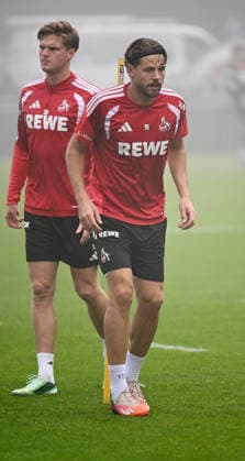 September 6, 2026, xophax, Soccer, Bundesliga 1, 1. FC Köln Training at the Geissbockheim: Marius Bülter and Imad Rondic, both on the right, 1. FC Köln