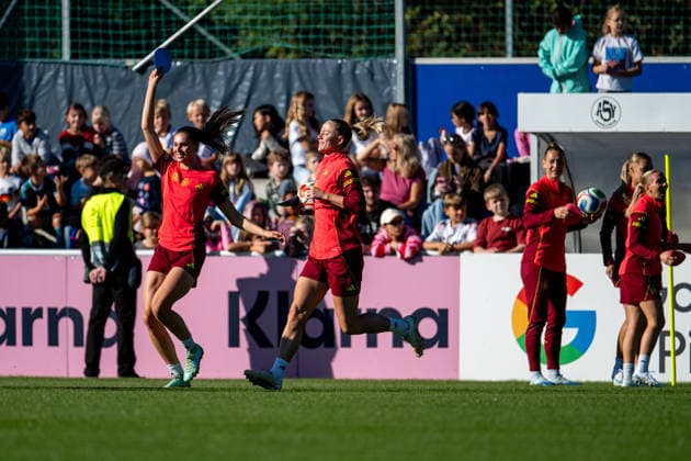 October 6, 2026, Germany, Soccer, Women, Practice, DFB German National Team, Jule Brand (Germany), Lea Schüller (Germany), Heidelberg, ASV Eppelheim, Baden-Württemberg, Germany Copyright: xNordphoto Memmlerx