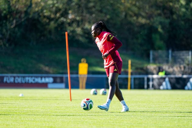 October 6, 2026, GER, Soccer, Women, Practice, DFB German National Team, Nicole Anyomi, Germany on the Ball, Heidelberg, ASV Eppelheim, Baden-Württemberg, Germany Copyright: xNordphoto Memmlerx