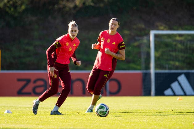 October 6, 2026, GER, Soccer, Women, Practice, DFB German National Team, Laura Freigang (Germany), Larissa Mühlhaus (Germany), Heidelberg, ASV Eppelheim, Baden-Württemberg, Germany Copyright: xNordphoto Memmlerx
