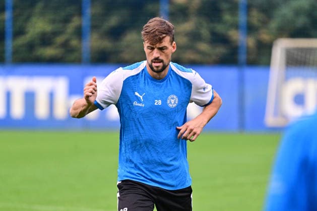 October 6, 2026, Soccer, Men s, 2nd Division Bundesliga, 2026–2027 Season, Holstein Kiel Practice, KSV Jonas Meffert Kiel, near Holstein Stadium Projensdorf, Training Center, Northern Schleswig-Holstein, Germany
