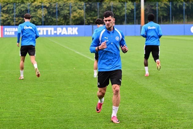October 6, 2026, Soccer, Men s, 2nd Division Bundesliga, 2026–2027 Season, Holstein Kiel Practice, KSV Guillermo Balzi Kiel, near Holstein Stadium Projensdorf, Training Center, Northern Schleswig-Holstein, Germany