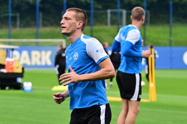October 6, 2026, Soccer, Men s, 2. Bundesliga, 2026–2027 Season, Holstein Kiel Practice, KSV Ivan Nekic Kiel, near Holstein Stadium Projensdorf, Training Center, Northern Schleswig-Holstein, Germany