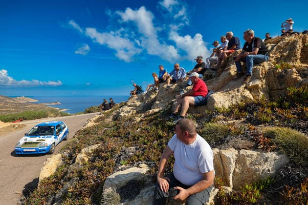 26eme Tour de Corse Historique 2026 - Corsica Competitors race during the first stage of the 26eme Tour de Corse Historique 2026 on the ES 01 Notre Dame de la Serra special stage in Calvi, Corsica, France on October 6, 2026. Photo by Shootpix ABACAPRESS.COM Calvi Corsica France  Copyright: xShootpix ABACAx