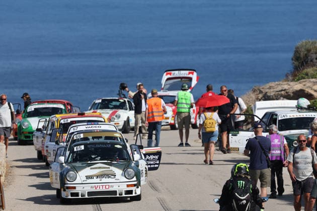 26eme Tour de Corse Historique 2026 - Corsica Competitors race during the first stage of the 26eme Tour de Corse Historique 2026 on the ES 01 Notre Dame de la Serra special stage in Calvi, Corsica, France on October 6, 2026. Photo by Shootpix ABACAPRESS.COM Calvi Corsica France  Copyright: xShootpix ABACAx