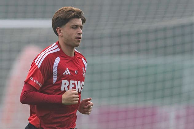 Mikey Moore (1. FC Koeln, 47) during training session of 1.FC Koeln on 6th of October in 2026 at Geissbockheim in Cologne, Germany. NRW Germany Copyright: xBEAUTIFULxSPORTS JulianxMeuselx