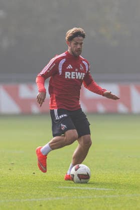 Jan Thielmann (1. FC Koeln, 29) during training session of 1.FC Koeln on 6th of October in 2026 at Geissbockheim in Cologne, Germany. NRW Germany Copyright: xBEAUTIFULxSPORTS JulianxMeuselx