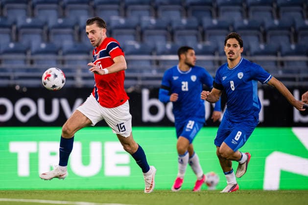 October 6, 2026: Niklas Odegard of Norway during the UEFA European Under-21 Qualifier soccer match between Norway and Israel on October 6, 2026 in Stavanger. Photo by Marius Simensen. BILDBYRAN COP 238 bbeng em qualifiers football soccer Israel Norway U21 UEFA Euro Under-21 Qualifiers  Copyright: MARIUSxSIMENSEN BB261006BB556