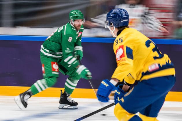 October 6, 2026: Linus Sandin of Rögle during the CHL game between Rögle and Davos on October 6, 2026 in Ängelholm. Photo by Niclas Jönsson, BILDBYRAN COP 273 NO0449. ice hockey, CHL, Champions Hockey League, Rögle, Davos, Rögle BBENG, ice hockey, CHL, Champions Hockey League, Rögle, Davos, Rögle BBENG Copyright: NICLASxJÖNSSON BB261006NO011