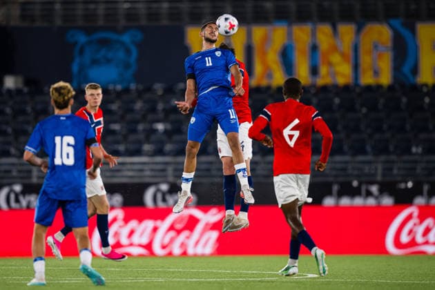 October 6, 2010: Mohammad Abu Rumi of Israel during the UEFA European Under-21 Qualifier soccer match between Norway and Israel on October 6, 2026 in Stavanger. Photo by Marius Simensen. BILDBYRAN COP 238 bbeng em qualification football soccer Israel Norway U21 UEFA Euro Under-21 Qualifiers  Copyright: MARIUSxSIMENSEN BB261006BB602