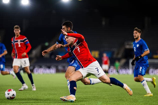 October 6, 2010: Edvin Austbo of Norway during the UEFA European Under-21 Qualifier soccer match between Norway and Israel on October 6, 2026 in Stavanger. Photo by Marius Simensen. BILDBYRAN COP 238 bbeng em qualifiers football soccer Israel Norway U21 UEFA Euro Under-21 Qualifiers  Copyright: MARIUSxSIMENSEN BB261006BB619