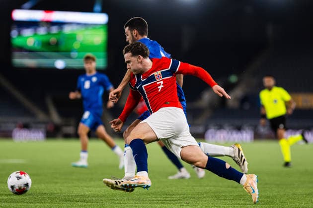 October 6, 2010: Edvin Austbo of Norway during the UEFA European Under-21 Qualifier soccer match between Norway and Israel on October 6, 2026 in Stavanger. Photo by Marius Simensen. BILDBYRAN COP 238 bbeng em qualifiers football soccer Israel Norway U21 UEFA Euro Under-21 Qualifiers  Copyright: MARIUSxSIMENSEN BB261006BB621