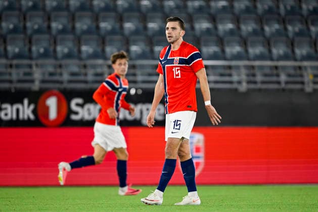 U21 European Championship Qualifier: Norway vs. Israel, Stavanger, October 6, 2026. Niklas Odegard during the U21 European Championship qualifier between Norway and Israel at Lyse Arena in Stavanger. Photo: Carina Johansen, NTB, Stavanger, Norway. EDITORIAL USE ONLY. RESTRICTED USE FOR BETTING COMPANIES.  Copyright: xCarinaxJohansenx xNTBx