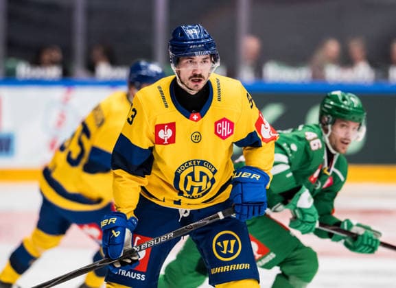 October 6, 2026: Yannick Frehner of Davos during the CHL game between Rögle and Davos on October 6, 2026 in Ängelholm. Photo by Niclas Jönsson, BILDBYRAN COP 273 NO0449. ice hockey, CHL, Champions Hockey League, Rögle, Davos, Rögle BBENG, ice hockey, CHL, Champions Hockey League, Rögle, Davos, Rögle BBENG  Copyright: NICLASxJÖNSSON BB261006NO030