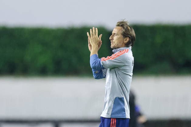 Croatia v Spain - UEFA Nations League 2026 27 Group A3 MD4 Luka Modric of Croatia warms up prior to the UEFA Nations League 2026 27 group phase match between Croatia and Spain at Stadion Poljud on October 6, 2026 in Split, Croatia.  SanjinxStrukic PIXSELL