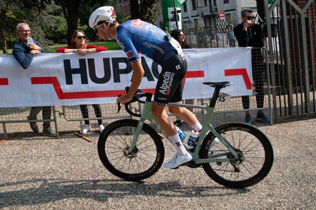 IPA89374875 - REMIJN Senna, ALPECIN-PREMIER TECH, at the start of the 2026 Tre Valli Varesine in Busto Arsizio, Italy, on October 6, 2026  Copyright: xSilviaxColombo IPAxSportx xx IPA89374875