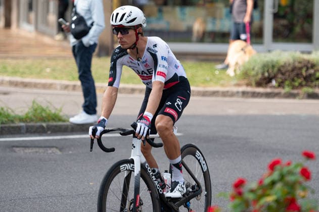 CYCLING - Road cycling, Rad, Radsport, Strasse - Tre Valli Varesine Photo by IPA ABACAPRESS.COM89374615 - Benoit COSNEFROY, UAE TEAM EMIRATES XRG, at the start of the 2026 Tre Valli Varesine in Busto Arsizio, Italy, on October 6, 2026 Varese Italy  Copyright: xIPAxSport ABACAx