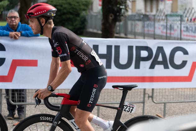 CYCLING - Road cycling, Rad, Radsport, Strasse - Tre Valli Varesine Photo by IPA ABACAPRESS.COM89376373 - Fabian Weiss of the Tudor Pro Cycling Team at the start of the 2026 Tre Valli Varesine in Busto Arsizio, Italy, on October 6, 2026 Varese Italy  Copyright: xIPAxSport ABACAx