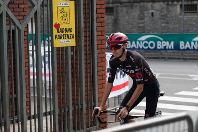 CYCLING - Road cycling, Rad, Radsport, Strasse - Tre Valli Varesine Photo by IPA ABACAPRESS.COM89376374 - RONDEL Mathys, Tudor Pro Cycling Team at the start of the 2026 Tre Valli Varesine in Busto Arsizio, Italy, on October 6, 2026 Varese Italy  Copyright: xIPAxSport ABACAx