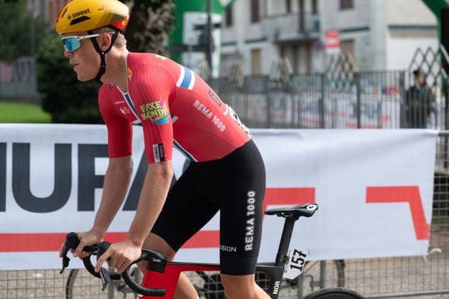 IPA89376799 - Anders SKAARSETH, Uno-X Mobility at the start of the 2026 Tre Valli Varesine in Busto Arsizio, Italy, on October 6, 2026  Copyright: xSilviaxColombo IPAxSportx xx IPA89376799