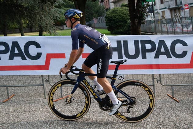 CYCLING - Road cycling, Rad, Radsport, Strasse - Tre Valli Varesine Photo by IPA ABACAPRESS.COM89376392 - Walter Calzoni, PINARELLO Q36.5 PRO CYCLING TEAM, at the start of the 2026 Tre Valli Varesine in Busto Arsizio, Italy, on October 6, 2026 Varese Italy  Copyright: xIPAxSport ABACAx